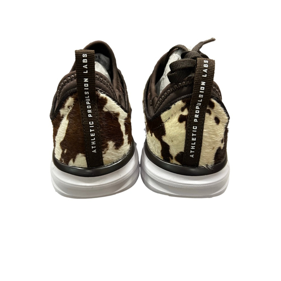 APL Athletic Propulsion Labs Iconic Phantom in deep brown/white/cow women’s 7.5 - Picture 3 of 9